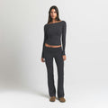 COTTON JERSEY FOLDOVER PANT