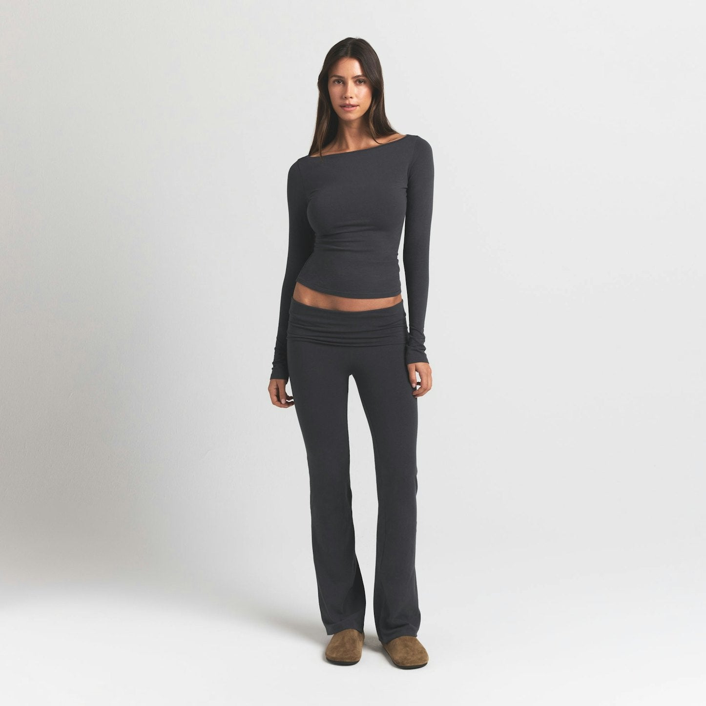 COTTON JERSEY FOLDOVER PANT