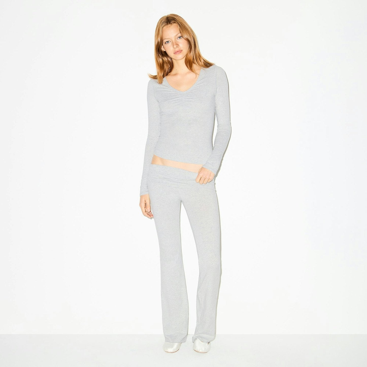 COTTON JERSEY FOLDOVER PANT