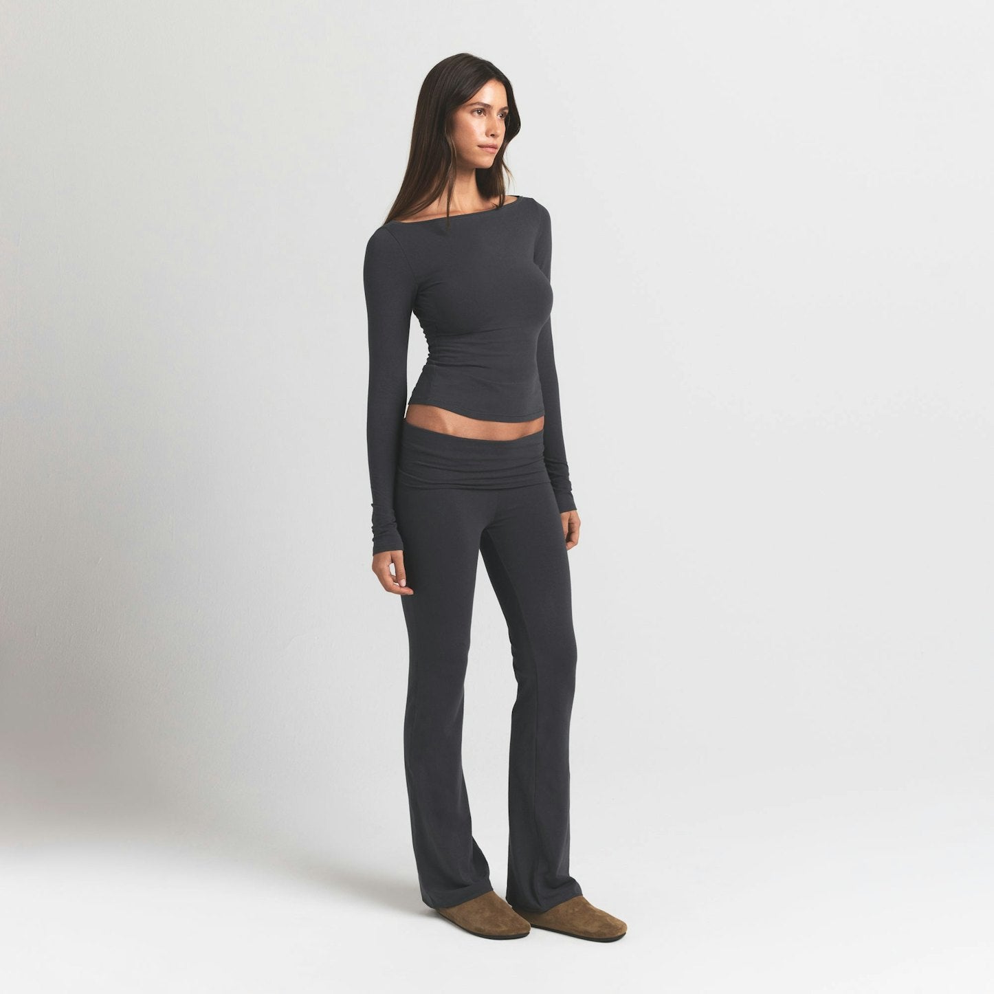 COTTON JERSEY FOLDOVER PANT