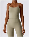 Cross-Back Sculpt Top