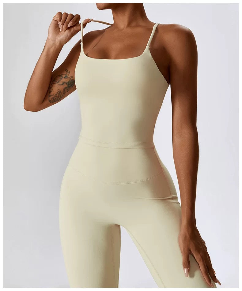 Cross-Back Sculpt Top