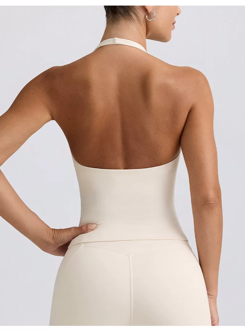 Chic Halterneck Backless Tank Top