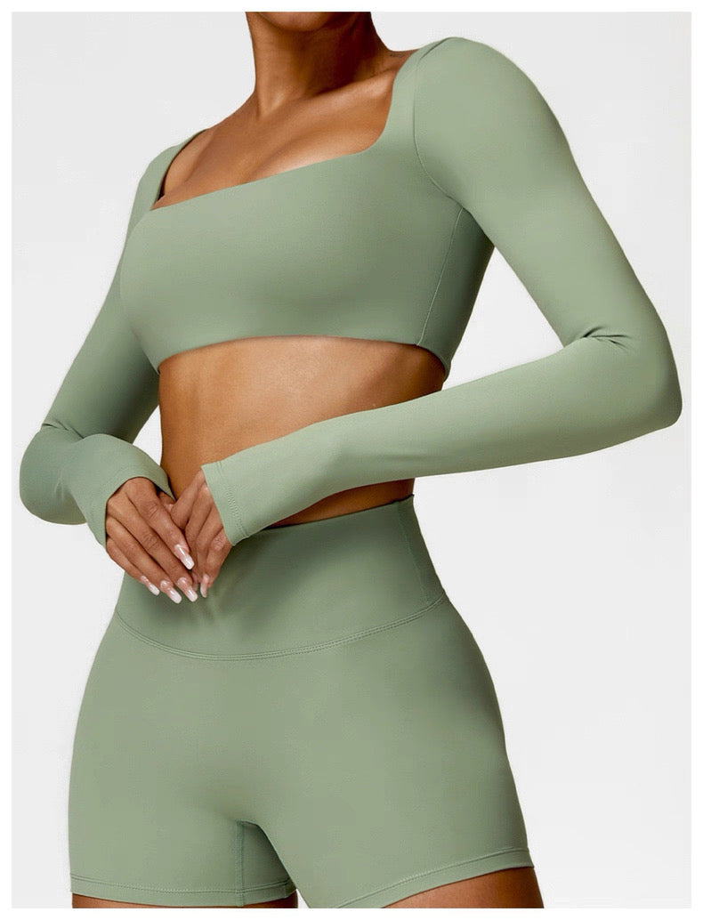 Square Neck Crop Top